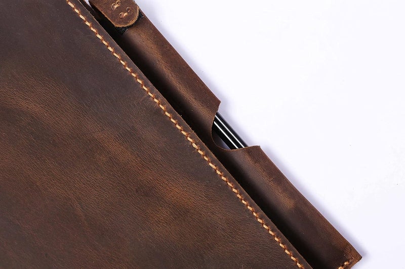 D&M leather studio Leather case with Pen Holder for Remarkable 2,Distressed Folio Organizer for Remarkable 2 Tablet - Image 4